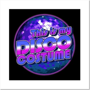 This Is My Disco Costume Ball 70s Funny Halloween Retro Posters and Art